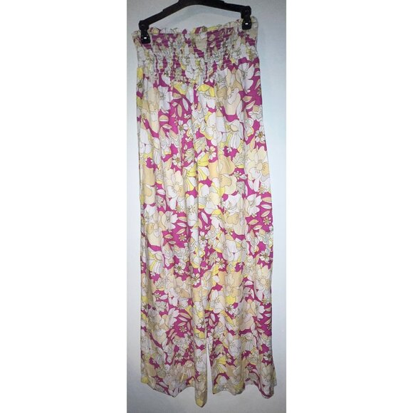Toxik3 Floral Print Wide Leg Pants Medium - Picture 1 of 2
